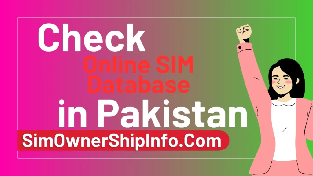 Online SIM Database Pakistan 2025